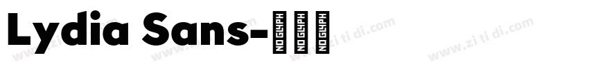 Lydia Sans字体转换